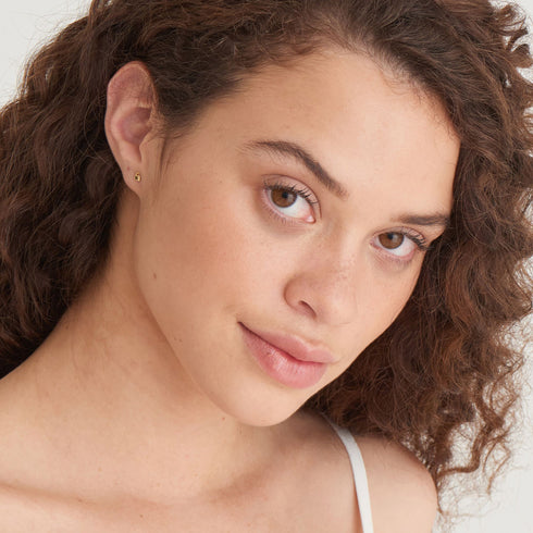 Gold-Padlock-Stud-Earrings